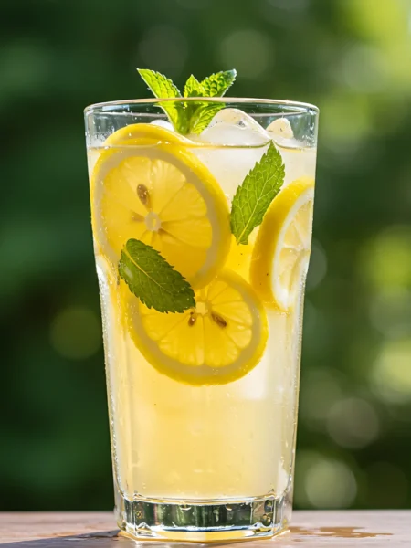 Água Aromatizada com Pepino, Limão e Hortelã