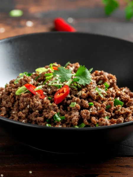 Carne Moída com Abobrinha e Cenoura Ralada