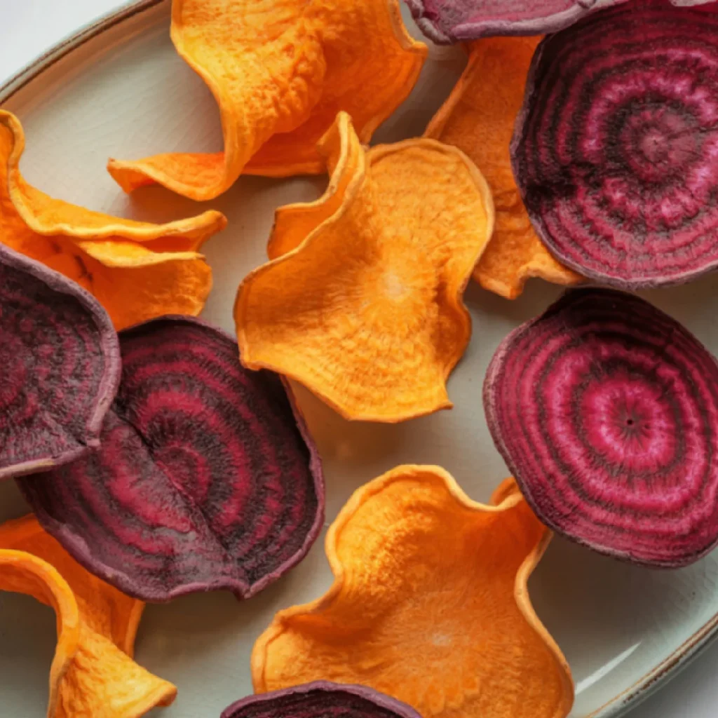 Chips de Batata Doce e Abobrinha na Air Fryer