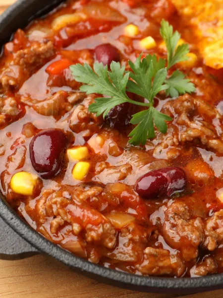 Picadinho de Carne com Molho de Tomate Caseiro e Ervas Frescas