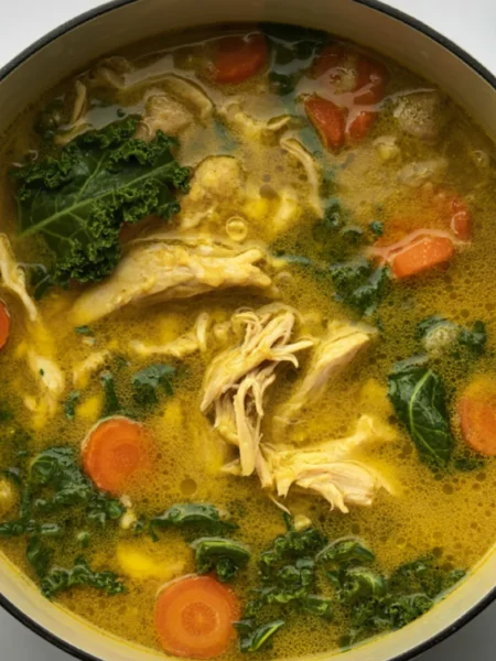 Sopa de Frango com Abóbora e Chia