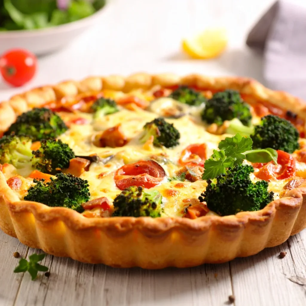 Torta Salgada Integral de Brócolis