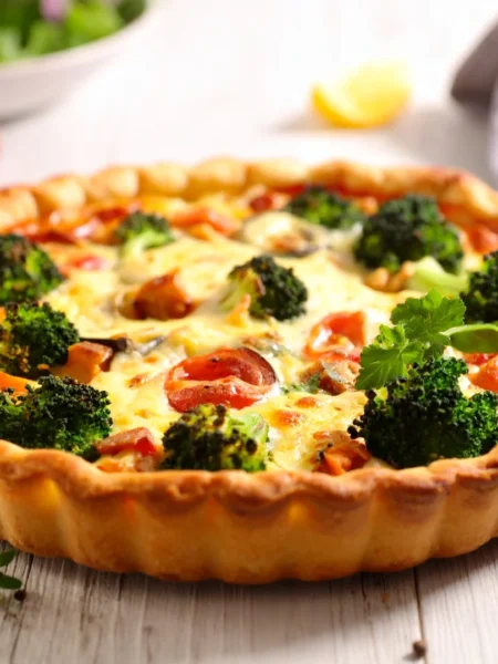 Torta Salgada Integral de Brócolis
