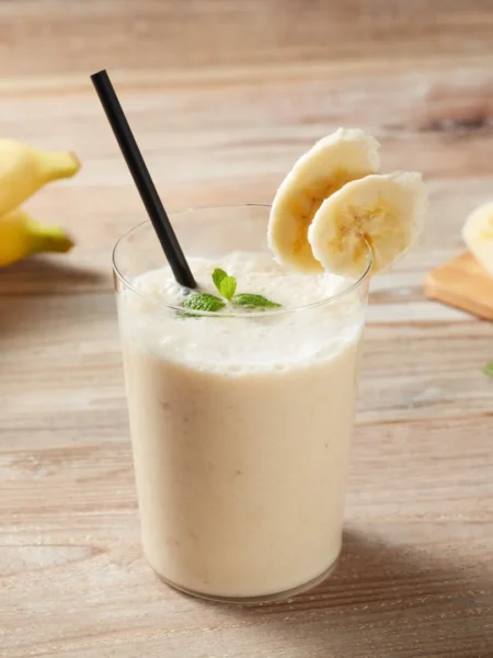 Vitamina de Banana, Pasta de Amendoim e Whey Protein