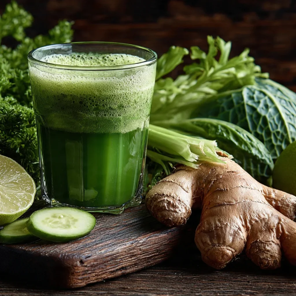 suco detox com gengibre